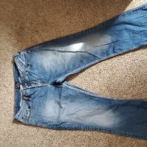 Woman silver jeans